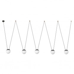 MINE SPACE Colgante gris 5L 28376-5L - FARO ILUMINACION