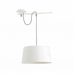 FUSTA Lampara colgante blanca 28394 - FARO ILUMINACION
