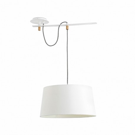 FUSTA Lampara colgante blanca 28394 - FARO ILUMINACION