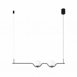 LE VITA LED Lampara colgante negra 29696 - FARO ILUMINACION