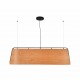 STOOD Lampara colgante negro y madera 5L 29849 - FARO ILUMINACION