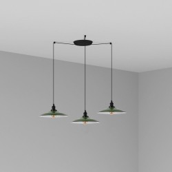 LANG Lampara colgante verde 3L 62805-3L - FARO ILUMINACION