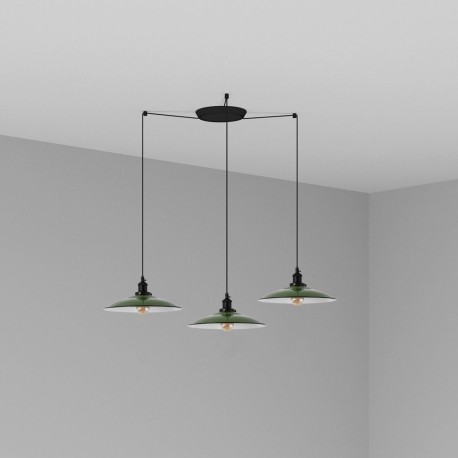 LANG Lampara colgante verde 3L 62805-3L - FARO ILUMINACION