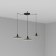LANG Lampara colgante verde 3L 62805-3L - FARO ILUMINACION