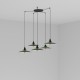 LANG Lampara colgante verde 5L 62805-5L - FARO ILUMINACION