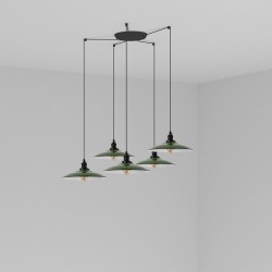 LANG Lampara colgante verde 5L 62805-5L - FARO ILUMINACION