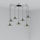 LANG Lampara colgante verde 7L 62805-7L - FARO ILUMINACION