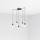 CLARA Lampara colgante transparente 5L 64128-5L - FARO ILUMINACION