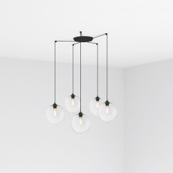 CLARA Lampara colgante transparente 5L 64128-5L - FARO ILUMINACION