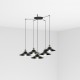 MARLIN Lampara colgante negra 5L 64133-5L - FARO ILUMINACION