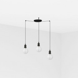 ART Lampara colgante negra 3L 64135-3L - FARO ILUMINACION
