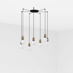 ART Lampara colgante oro viejo 7L 64137-7L - FARO ILUMINACION