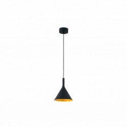 PAM-P LED Lampara colgante negra y oro 64160 - FARO ILUMINACION