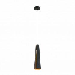 PLUMA LED Lampara colgante negra y oro 64172 - FARO ILUMINACION