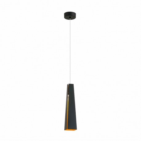 PLUMA LED Lampara colgante negra y oro 64172 - FARO ILUMINACION