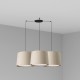 SAMBA Lampara colgante negra/beige 3L 64314-44-3L - FARO ILUMINACION