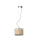 MAMBO Lampara colgante negra/ratan Ø320 64314-48 - FARO ILUMINACION