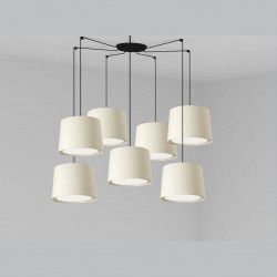 CONGA Lampara colgante blanco 7L 64314-54-7L - FARO ILUMINACION