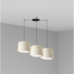 CONGA Lampara colgante beige 3L 64314-55-3L - FARO ILUMINACION