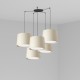 CONGA Lampara colgante beige 5L 64314-55-5L - FARO ILUMINACION
