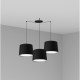CONGA Lampara colgante negra 3L 64314-56-3L - FARO ILUMINACION