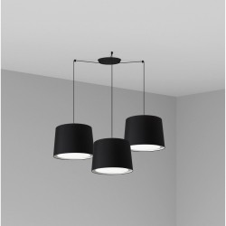 CONGA Lampara colgante negra 3L 64314-56-3L - FARO ILUMINACION