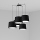 CONGA Lampara colgante negra 5L 64314-56-5L - FARO ILUMINACION