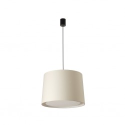 CONGA Lampara colgante simple negra/beige 64315-55 - FARO ILUMINACION