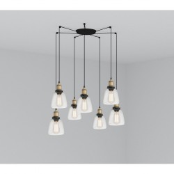 LIZ-2 Lampara colgante oro viejo 7L 65080-7L - FARO ILUMINACION