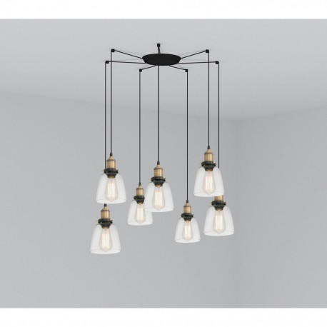 LIZ-2 Lampara colgante oro viejo 7L 65080-7L - FARO ILUMINACION