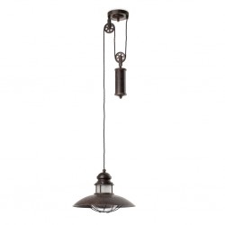 WINCH Lampara colgante con peso marron 66205 - FARO ILUMINACION