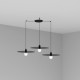 PLAT Lampara colgante negra 3L 68145-3L - FARO ILUMINACION