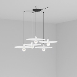 PLAT Lampara colgante blanco 5L 68146-5L - FARO ILUMINACION