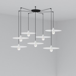 PLAT Lampara colgante blanco 7L 68146-7L - FARO ILUMINACION