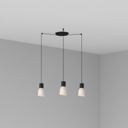 KOMBO Lampara colgante beige Ø120 3L 68592-3L - FARO ILUMINACION