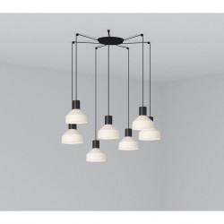 KOMBO Lampara colgante beige Ø200 7L 68594-7L - FARO ILUMINACION