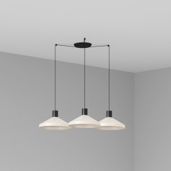 KOMBO Lampara colgante beige Ø400 3L 68596-3L - FARO ILUMINACION