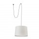 CONGA Lampara colgante beige con clavija 68604-55 - FARO ILUMINACION
