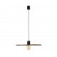 COSTAS Lampara colgante negra/ratan Ø600 68590-69 - FARO ILUMINACION