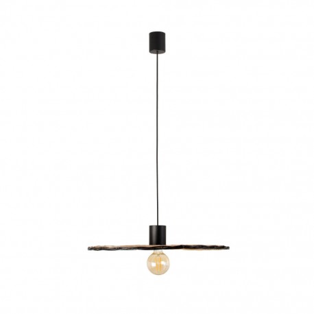 COSTAS Lampara colgante negra/ratan Ø600 68590-69 - FARO ILUMINACION