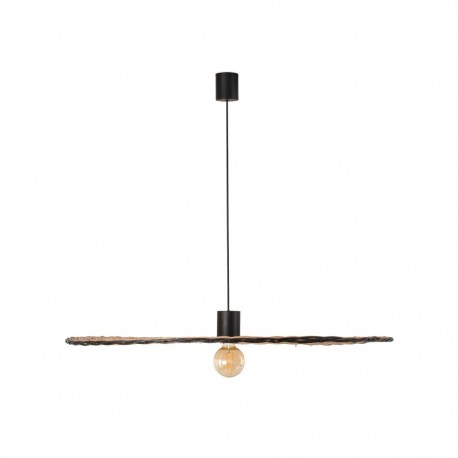 COSTAS Lampara colgante negra/ratan Ø1000 68590-70 - FARO ILUMINACION