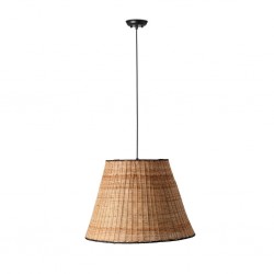 SUMBA Lampara colgante negra/ratan 65134-72 - FARO ILUMINACION