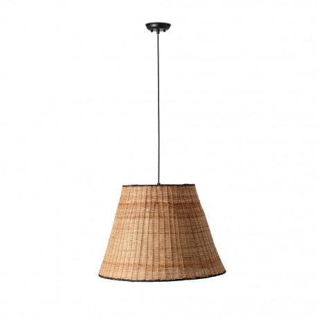 SUMBA Lampara colgante negra/ratan 65134-72 - FARO ILUMINACION