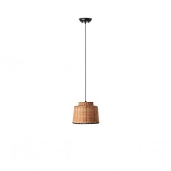 SAIPAN Lampara colgante negra/ratan 65134-76 - FARO ILUMINACION