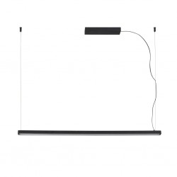 VICO 115 Lampara colgante negra con floron de superficie 61103 - FARO ILUMINACION