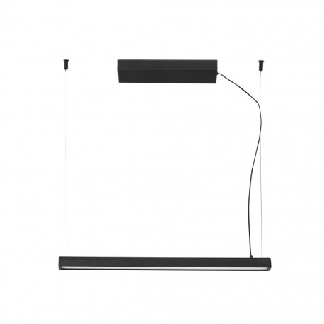 VICO 60 Lampara colgante negra con floron de superficie 61101 - FARO ILUMINACION