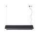 LUDOVICO 115 Lampara colgante negra con floron empotrable 61107 - FARO ILUMINACION