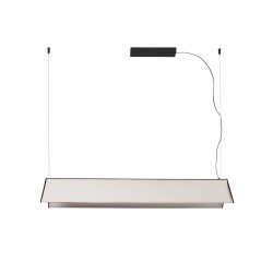 LUDOVICO 115 Lampara colgante blanca con floron de superficie 61108 - FARO ILUMINACION