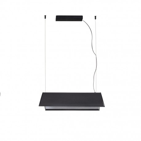 LUDOVICO 60 Lampara colgante negra con floron de superficie 61110 - FARO ILUMINACION