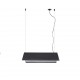 LUDOVICO 60 Lampara colgante negra con floron empotrable 61111 - FARO ILUMINACION